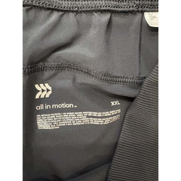 All In Motion XXL Black Lightweight Joggers With Pockets & Elastic Cuffs - Picture 2 of 3